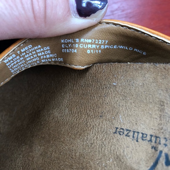 Natural Soul Orange Flower Heeled Sandals - 7M - Picture 7 of 7